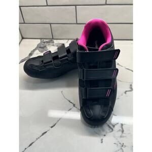TOMMASO Women's Pista 100 Cycling Shoes 39 / 8 Fits Peloton Bike Pink Black